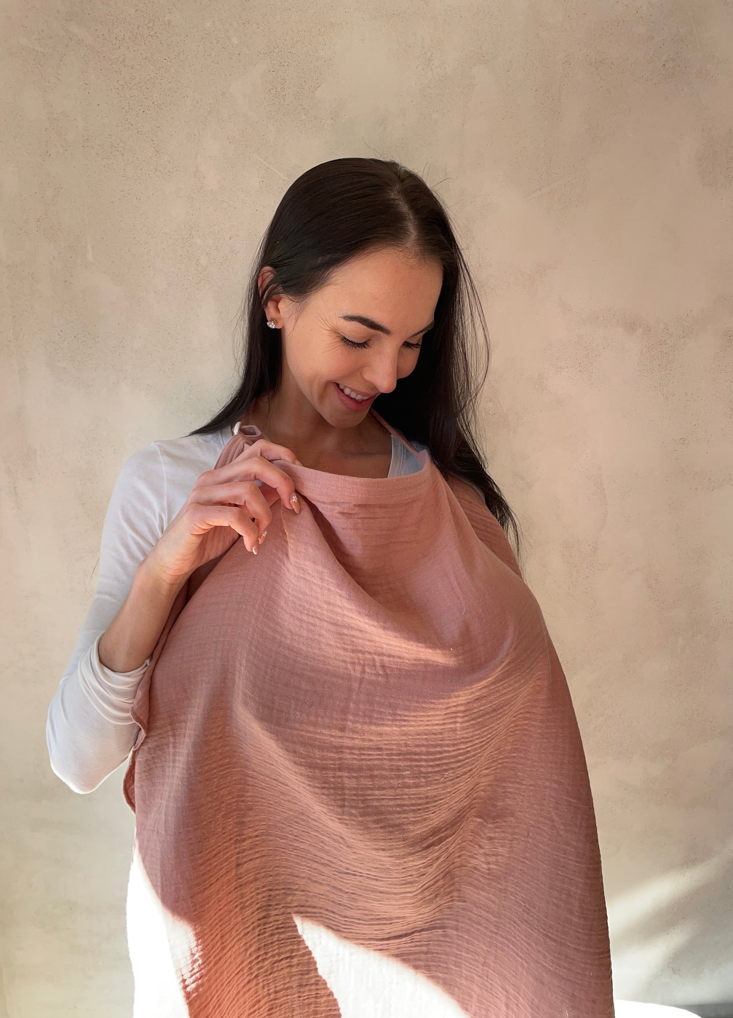Nursing cover/ breastfeeding cover.