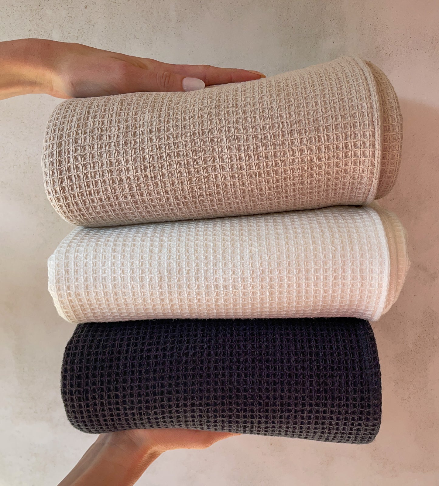 Scandi and co waffle weave bath sheet