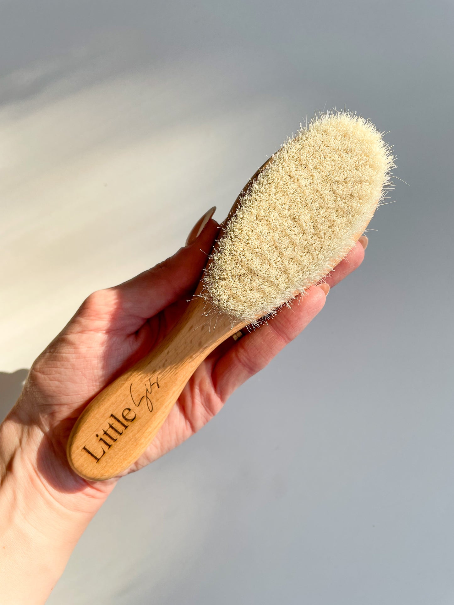 Baby hair brush - wooden hair brush