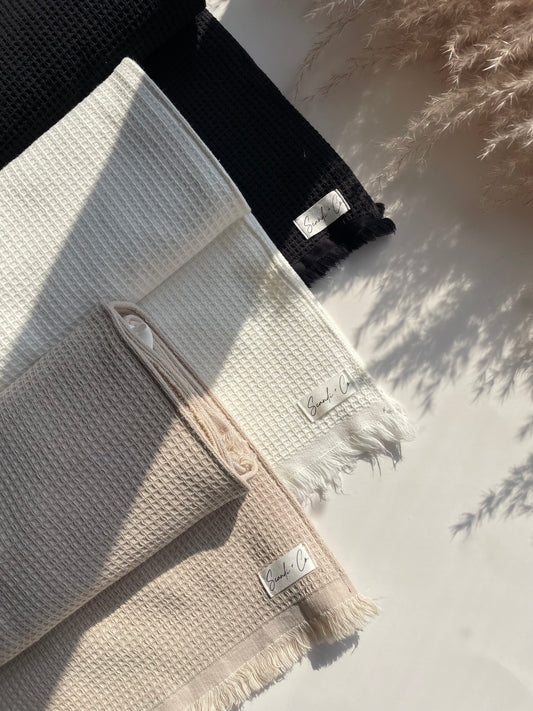 Scandi and co waffle weave bath sheet